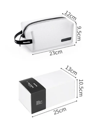 Косметичка Naturehike NH19SN010, Розмір L, 2.6 л, біла