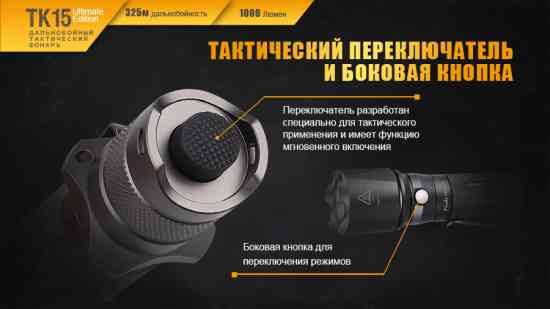 Ліхтар ручний Fenix TK15UE2016 чорний
