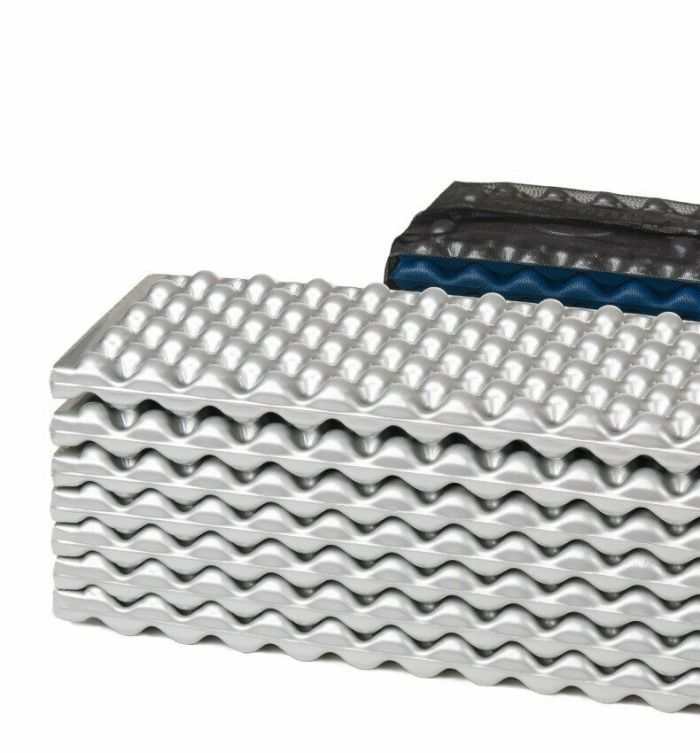 Килимок складний IXPE Naturehike NH19QD008, алюмінієва плівка, 185x56х1,8 см, сірий