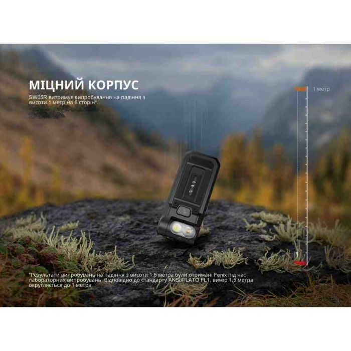 Ліхтар ручний Fenix SW05R-UV LED чорний