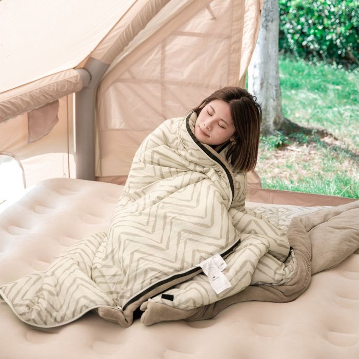 Спальний мішок Naturehike DP100 CNK2300SD012, бежевий +15°C