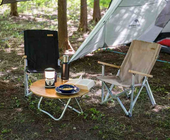 Крісло складане Naturehike Shangye NH19JJ004, алюміній, бежевий