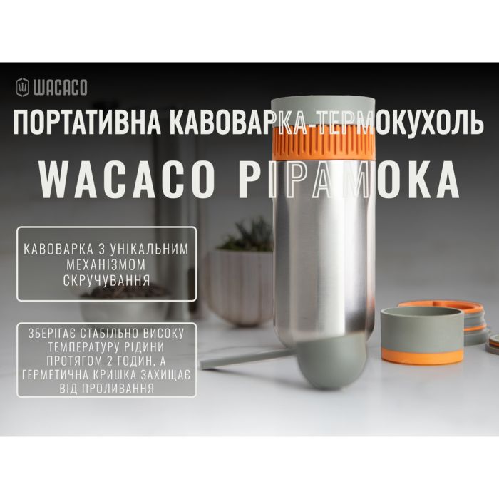 Портативна кавоварка-термокухоль Wacaco Pipamoka