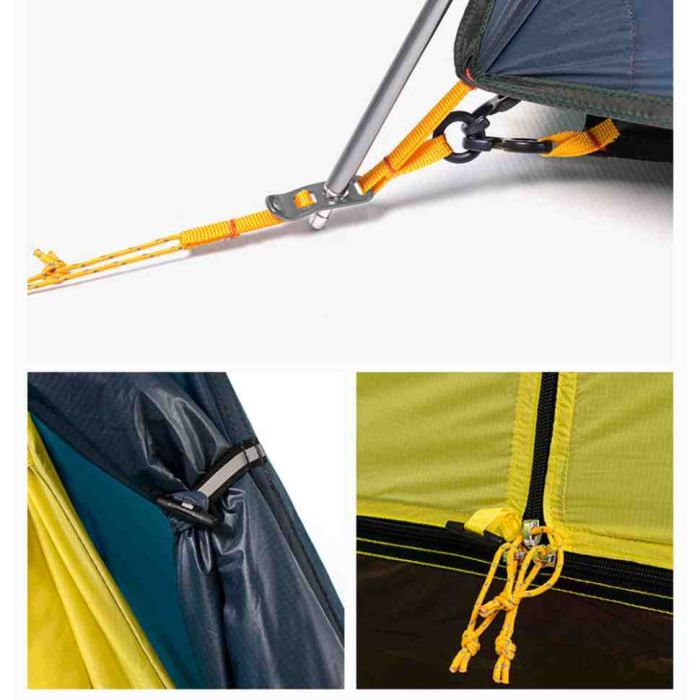 Намет двомісний зі сферичним куполом Naturehike Cloud Peak 2 NH19K240-Y, 15D, темно-синій