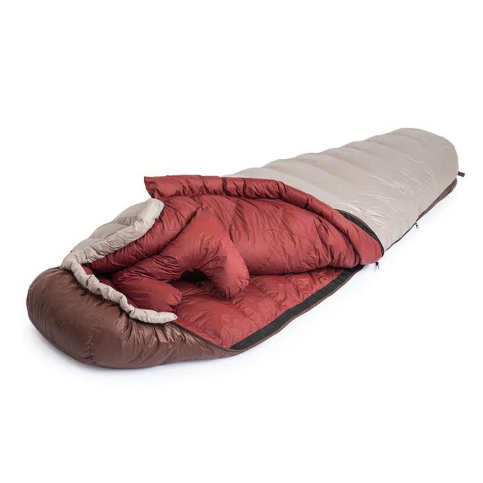 Спальник з натуральним пухом Naturehike Snowbird NH20YD001, p-р L, коричневий 7℃