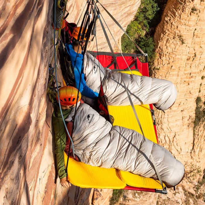 Спальник з натуральним пухом Naturehike Snowbird NH20YD001, p-р L, коричневий 7℃
