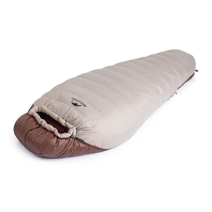 Спальник з натуральним пухом Naturehike Snowbird NH20YD001, p-р L, коричневий -7℃
