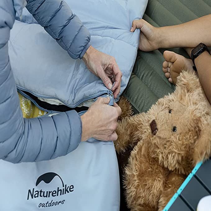 Спальник дитячий Naturehike С300 NH21MSD01, блакитний +6°C