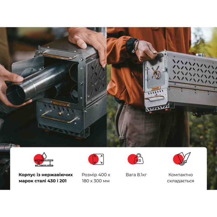 Кемпінгова піч твердопаливна  Naturehike CNK2300CW021
