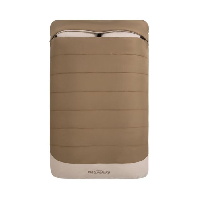 Спальний мішок двомісний Naturehike NH21MSD02, коричневий +6°C