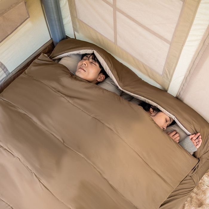 Спальний мішок двомісний Naturehike NH21MSD02, коричневий +6°C