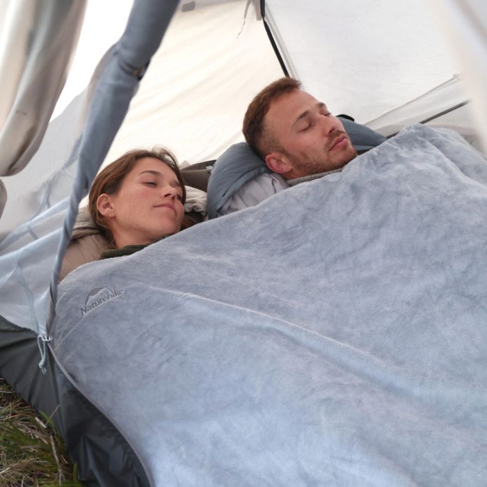 Спальний мішок - подушка Naturehike CNK2300SD022, світло-сірий +15°C