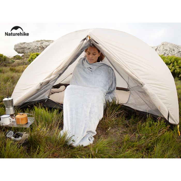 Спальний мішок - подушка Naturehike CNK2300SD022, світло-сірий +15°C