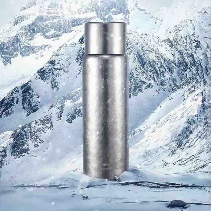Термос титановий з чохлом Naturehike CNK230CF012 600 ml