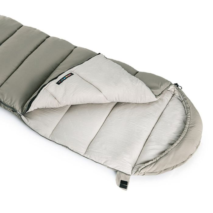 Спальний мішок з капюшоном Naturehike M300 NH20MSD02, зелений, правий +6°C