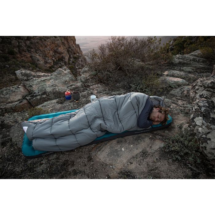 Спальний мішок з капюшоном Naturehike M300 NH20MSD02, зелений, лівий +6°C