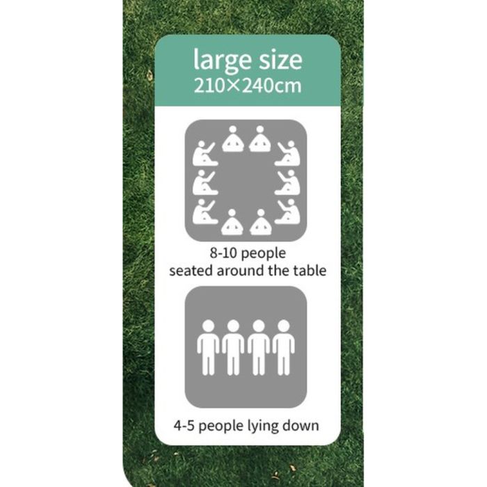 Килимок для пікніка Naturehike 210*240 CNK2350WS010, бежевий з котами