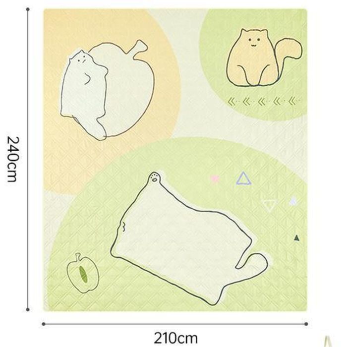 Килимок для пікніка Naturehike 210*240 CNK2350WS010, світло-салатний