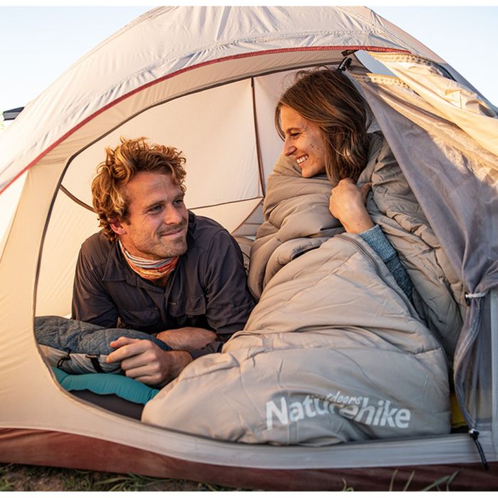 Спальний мішок Naturehike M180 CNK2350WS023 правий, світло-зелений +12°C