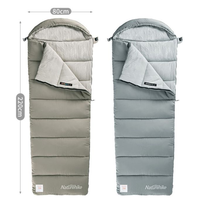 Спальний мішок Naturehike M180 CNK2350WS023 правий, світло-зелений +12°C