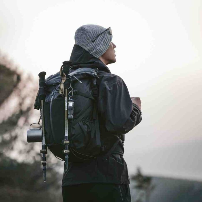 Рюкзак туристичний Naturehike CNK2300016, 30+5 л, чорний