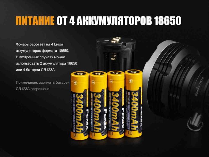 Ліхтар ручний Fenix TK75 2018 Cree XHP35 HI