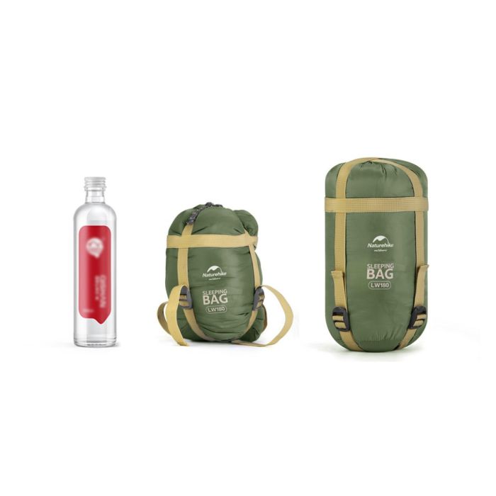 Спальний мішок Naturehike LW180 Mini NH21MSD04, лівий, XL, темно-зелений