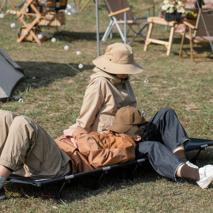 Ліжко складане Naturehike XJC05 NH20JJ001, Поліестер Oxford / алюміній, темно-зелене