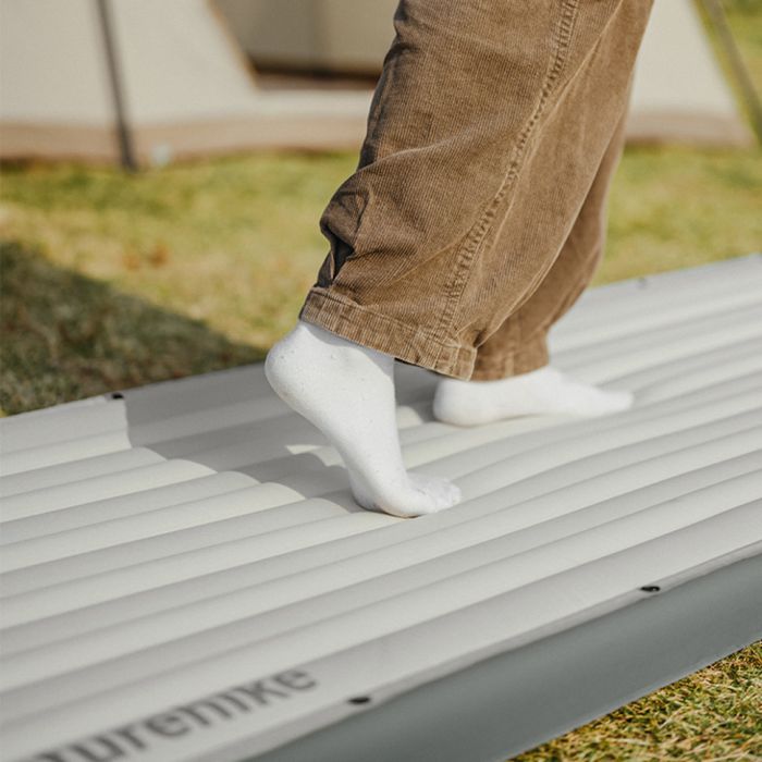 Матрац надувний одинарний Naturehike CNK2450WS034, 95 мм, із мішком для надування, білий