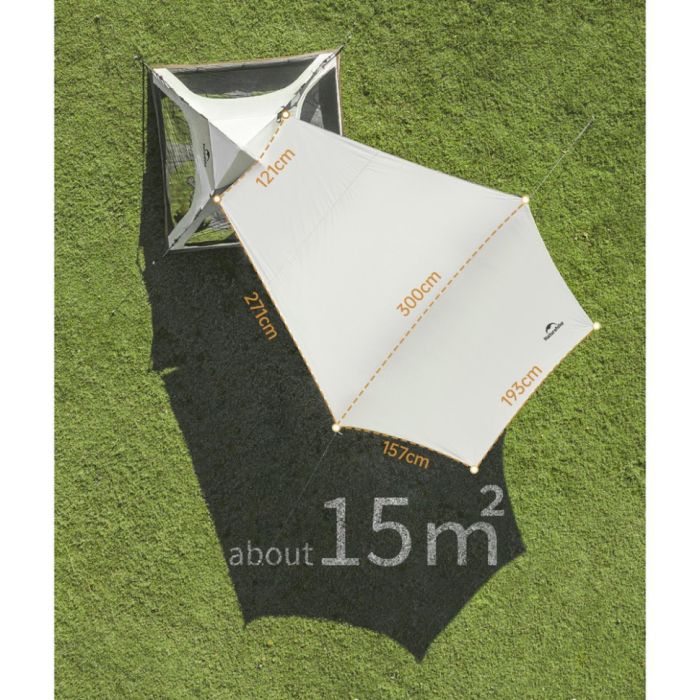 Намет тримісний автоматичний із тентом Naturehike Ango CNK2550WS010, L, коричневий