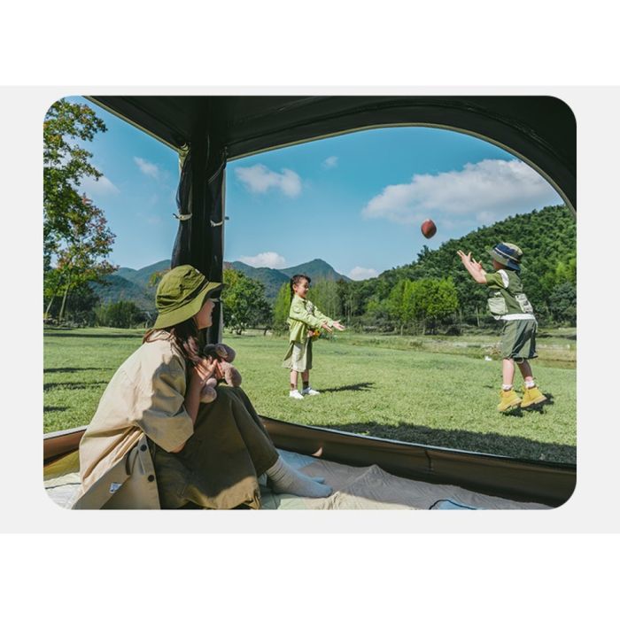 Намет чотиримісний із тентом автоматичний Naturehike Ango CNK2550WS010, сірий