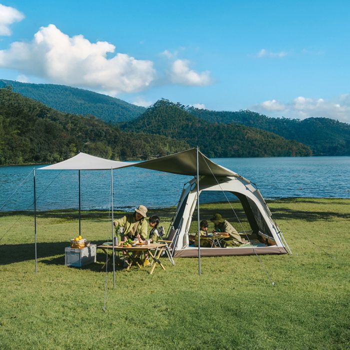 Намет чотиримісний із тентом автоматичний Naturehike Ango CNK2550WS010, сірий