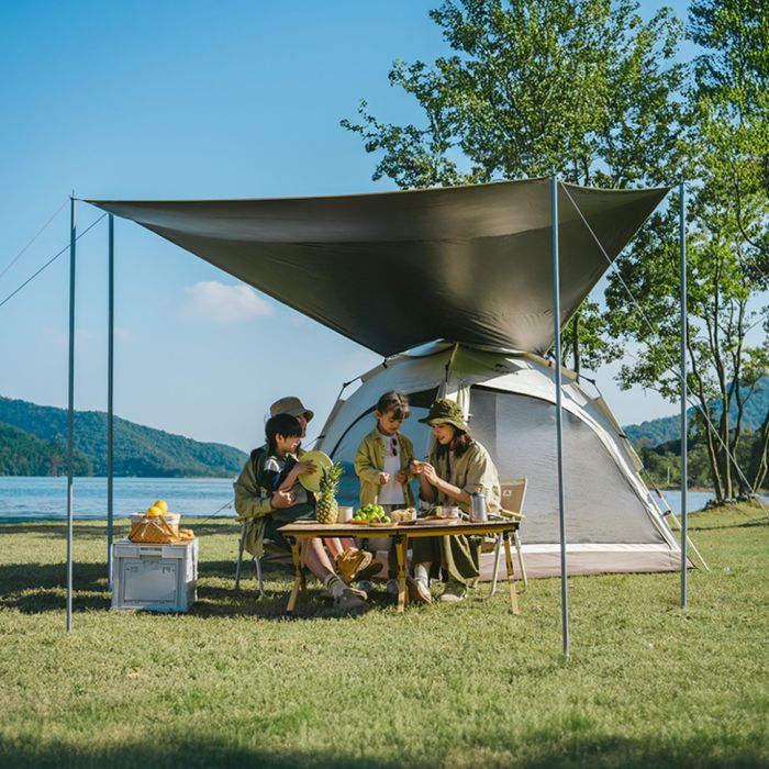 Намет чотиримісний із тентом автоматичний Naturehike Ango CNK2550WS010, сірий