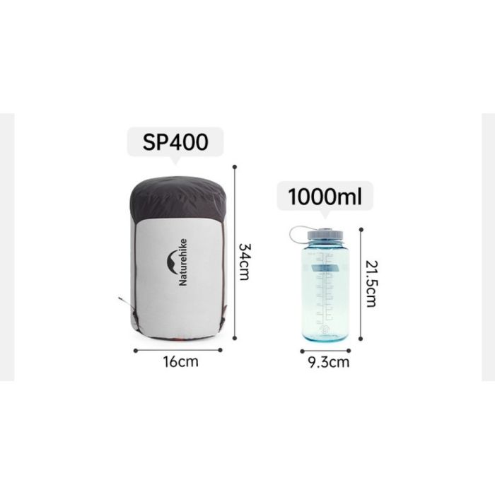 Спальник з натуральним пухом Naturehike Snowbird CNK2550WS014, p-р M, коричневий 400 г