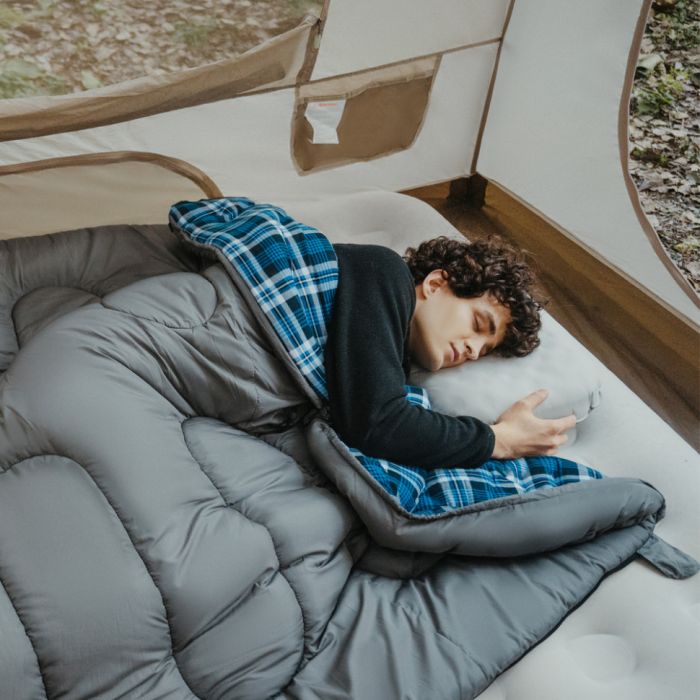 Спальний мішок з капюшоном Naturehike Clear Sky CNK2450WS042, сірий