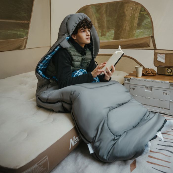 Спальний мішок з капюшоном Naturehike Clear Sky CNK2450WS042, сірий