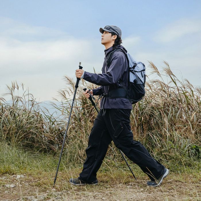 Трекінгова палиця Naturehike CNK2450DS017, 130 см, чорна