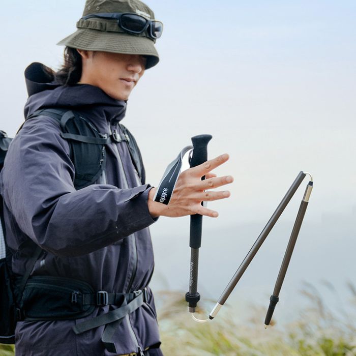 Трекінгова палиця Naturehike CNK2450DS017, 130 см, чорна