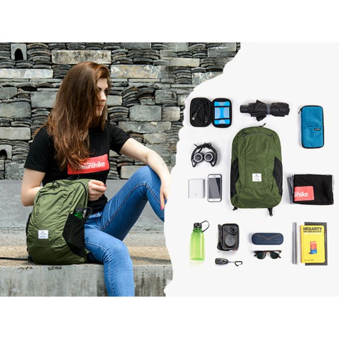 Рюкзак компактний надлегкий Naturehike Ultralight Naturehike NH17A012-B, 18 л, зелений