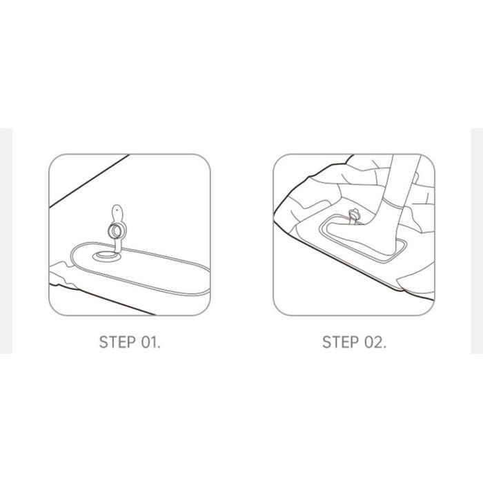 Матрац надувний одинарний Naturehike CNK2550WS019, 65 мм, із вбудованою помпою, зелений