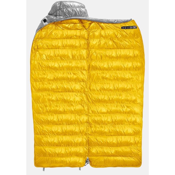 Спальник з натуральним пухом Naturehike CW700 CNK2450WS048, p-р L, жовто-сірий