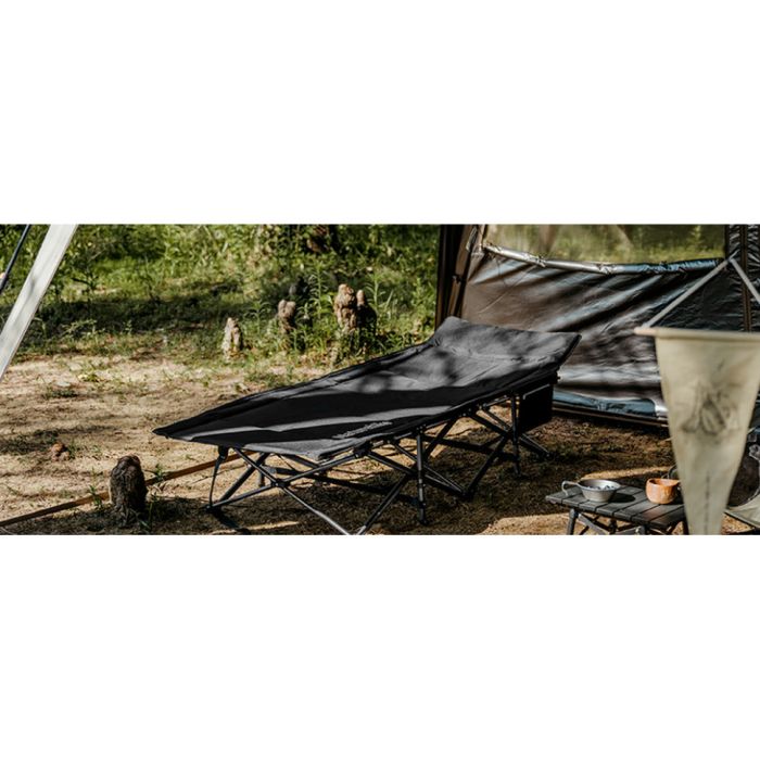 Ліжко складане Naturehike CNK2300WS010, Поліестер Oxford / залізо, чорний