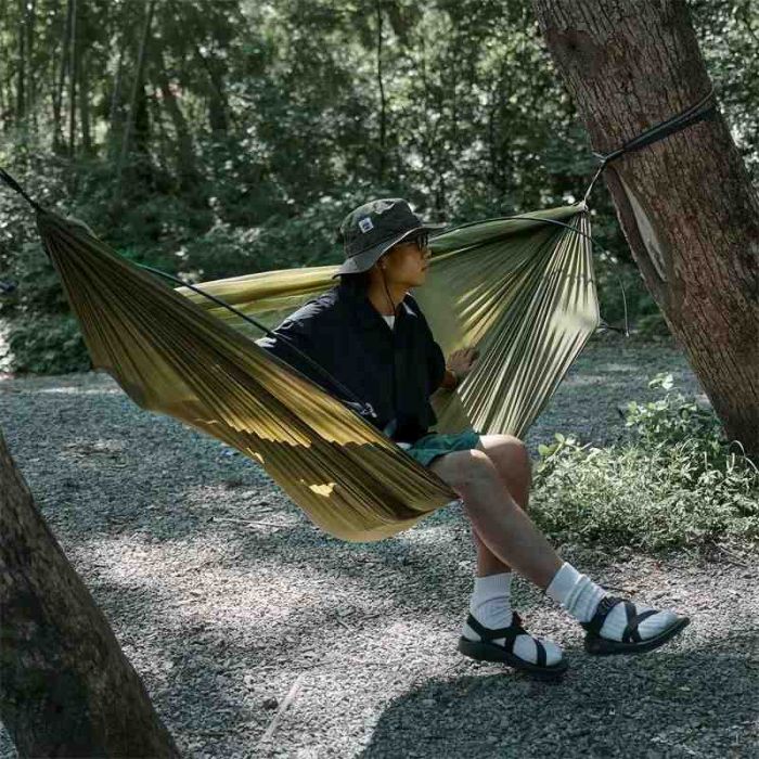 Гамак 3-в-1 з москітною сіткою Naturehike CNH22HJ001, 210T polyester, темно-зелений