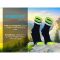 Шкарпетки водонепроникні Dexshell Pro visibility Cycling, р-р XL (47-49), з зеленою смугою