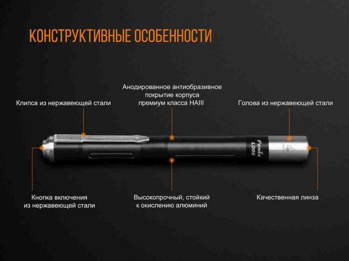 Ліхтар ручний Fenix LD05 V20 Cree XQ-E HI warm white