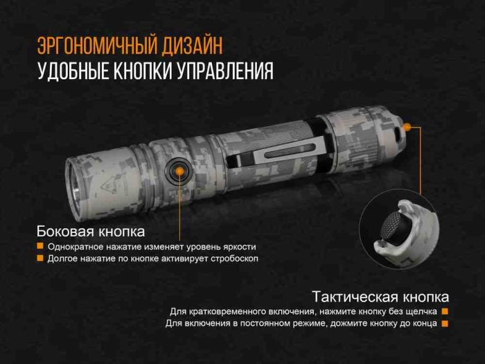 Ліхтар ручний Fenix PD35 V20 Camo Edition Cree XP-L HI LED