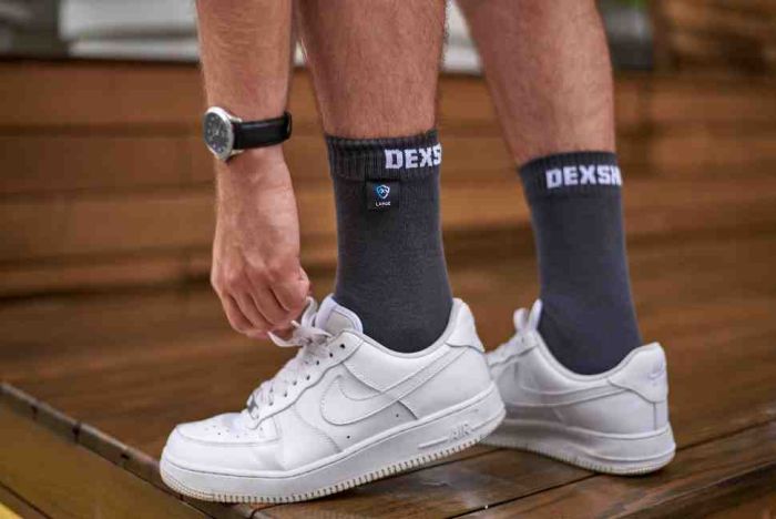 Шкарпетки водонепроникні Dexshell Waterproof Ultra Thin, р-р XL, темно-сірі