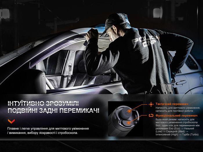 Ліхтар тактичний акумуляторний Fenix PD35R