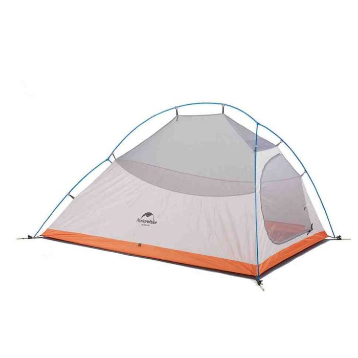 Намет надлегкий двомісний  з футпринтом Naturehike Cloud Up 2 Updated NH17T001-T, 210T, помаранчевий