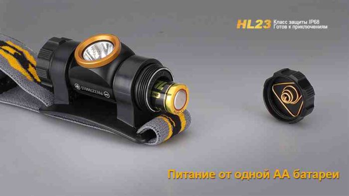 Ліхтар налобний Fenix HL23 жовтий